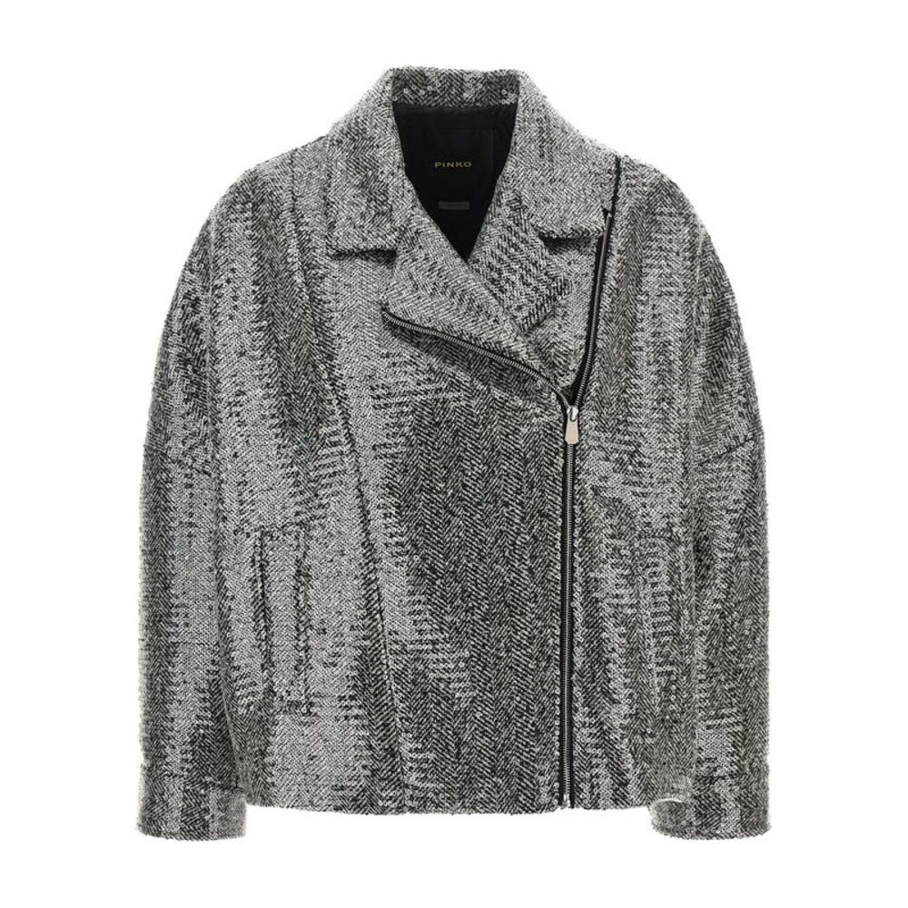PINKO Silver Polyester Women's Bomber